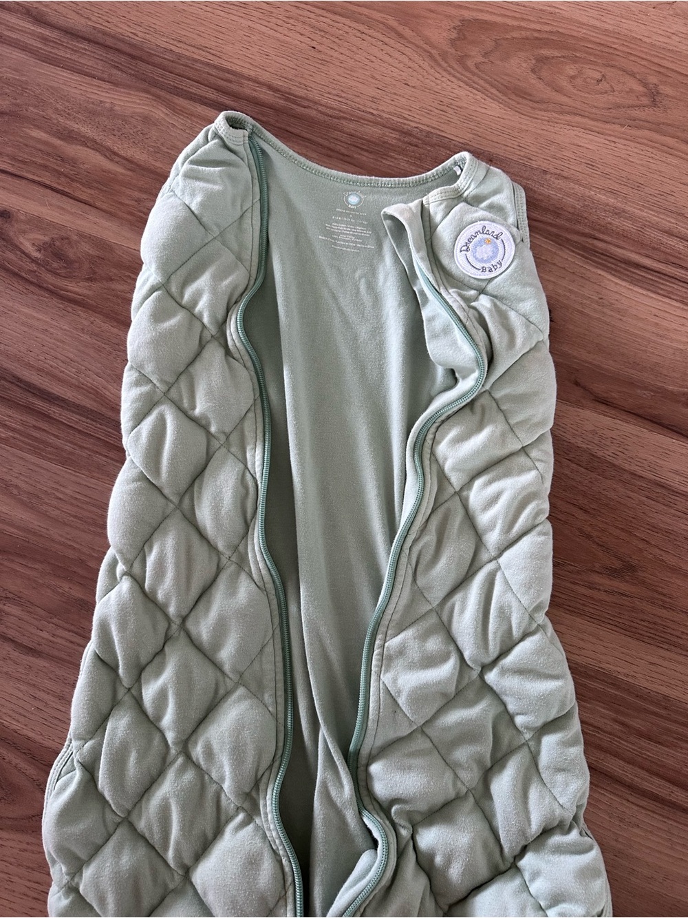 2 Dreamland Baby Sleep Sack in Sage.